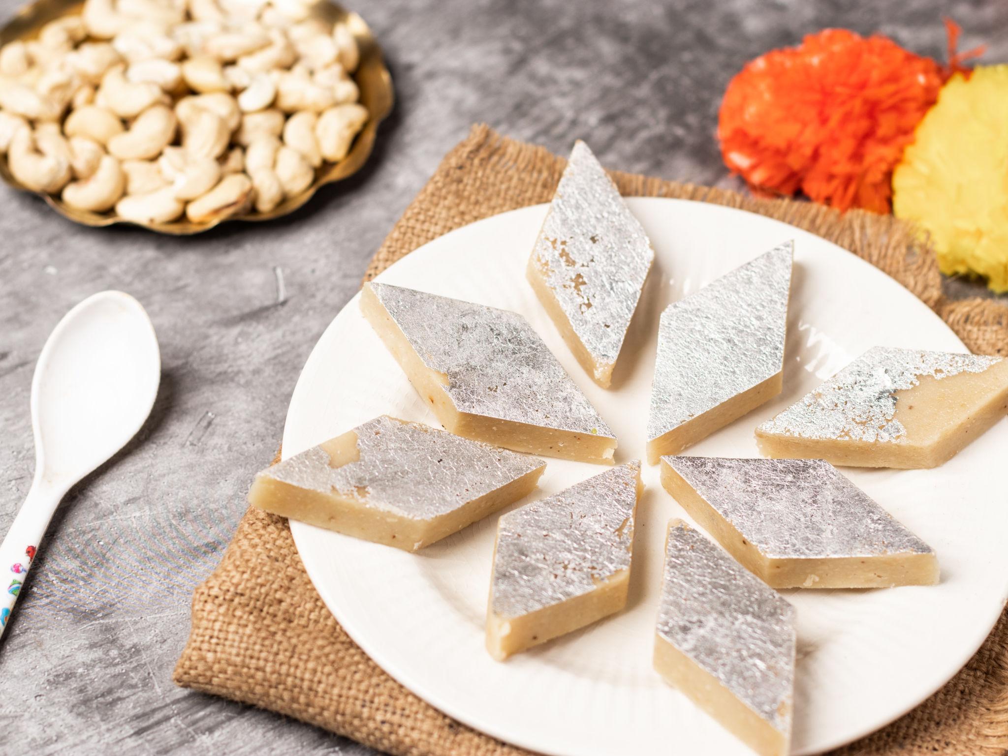 Kaju Katli Sweet Diamonds